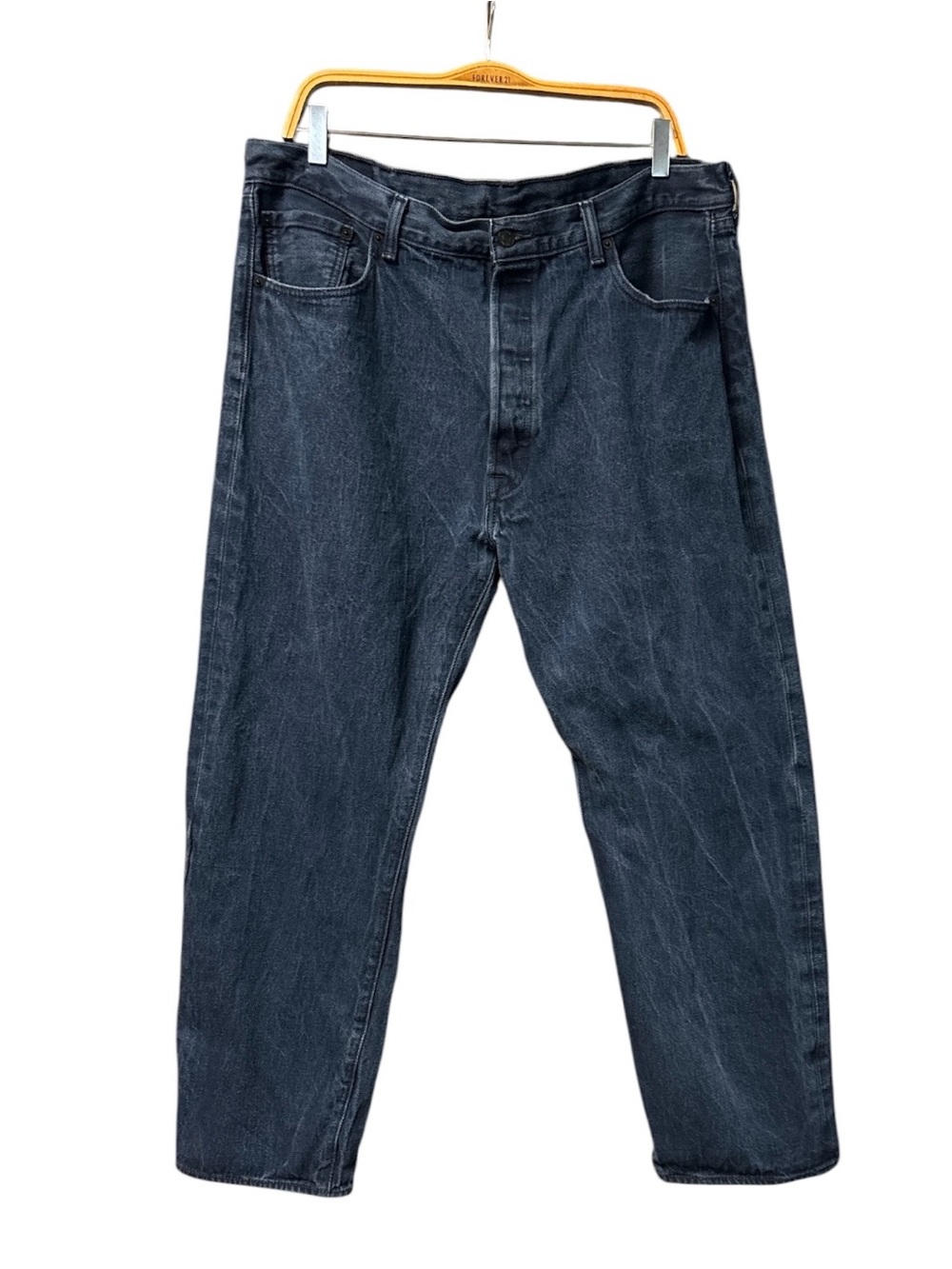 Levi's 501 Men's 100% Cotton Relaxed Straight Button Fly Blue Jeans Size 40 x 32